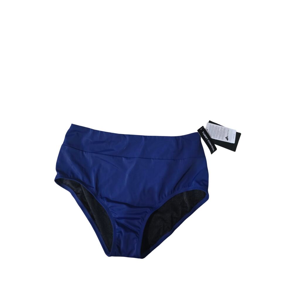 Maxine Of Hollywood Navy Blue Swim Bottoms 16 Womens Plus Size NWT Beachy‎